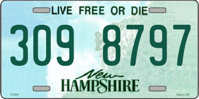 NH license plate 3098797