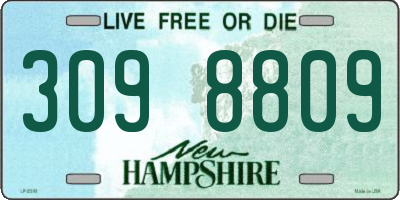 NH license plate 3098809