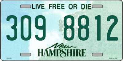 NH license plate 3098812