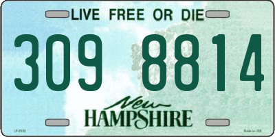 NH license plate 3098814