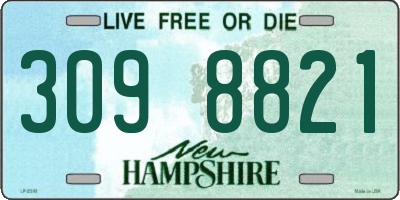 NH license plate 3098821