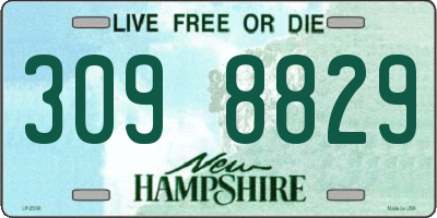 NH license plate 3098829