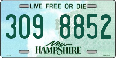 NH license plate 3098852