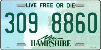 NH license plate 3098860