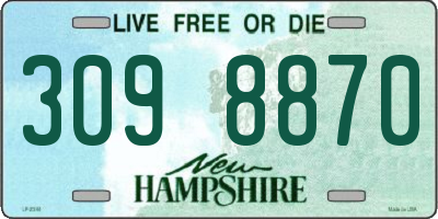 NH license plate 3098870