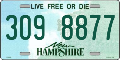 NH license plate 3098877