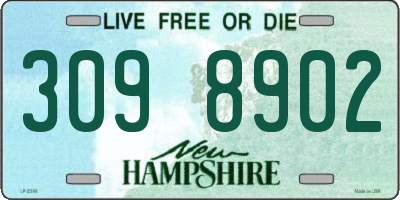 NH license plate 3098902