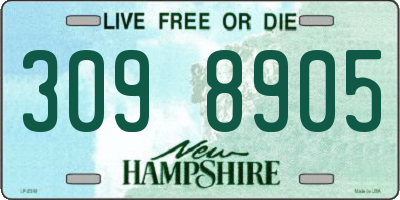 NH license plate 3098905