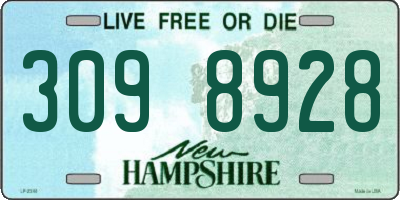 NH license plate 3098928