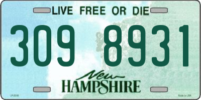NH license plate 3098931