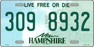 NH license plate 3098932