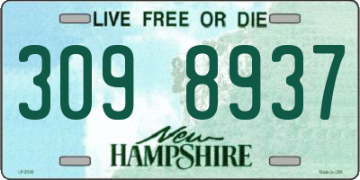 NH license plate 3098937