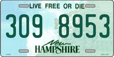 NH license plate 3098953