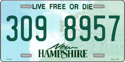 NH license plate 3098957