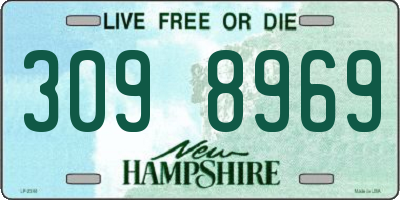 NH license plate 3098969