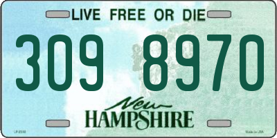 NH license plate 3098970