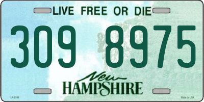 NH license plate 3098975