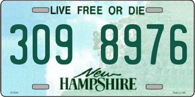 NH license plate 3098976