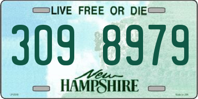 NH license plate 3098979