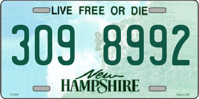 NH license plate 3098992