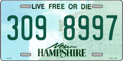 NH license plate 3098997