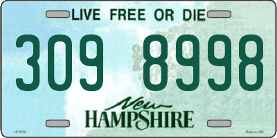 NH license plate 3098998