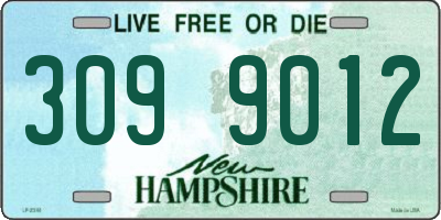 NH license plate 3099012