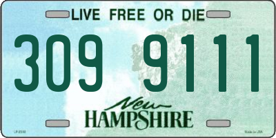 NH license plate 3099111
