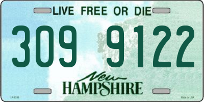 NH license plate 3099122