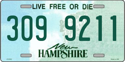NH license plate 3099211
