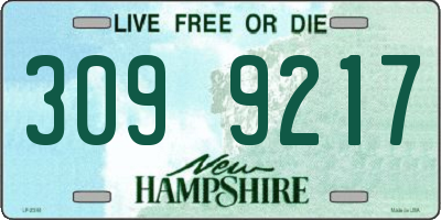 NH license plate 3099217