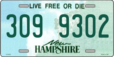 NH license plate 3099302