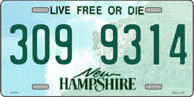 NH license plate 3099314
