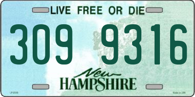 NH license plate 3099316