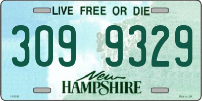NH license plate 3099329