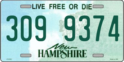 NH license plate 3099374