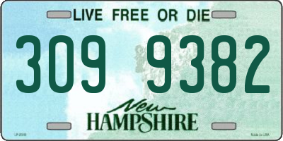NH license plate 3099382