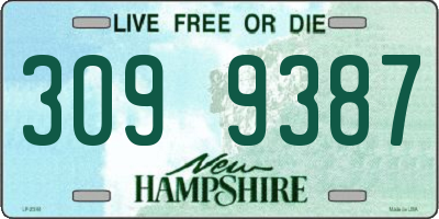NH license plate 3099387