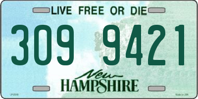 NH license plate 3099421