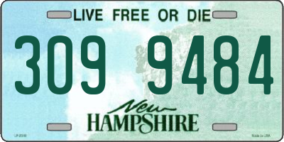 NH license plate 3099484