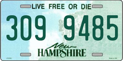 NH license plate 3099485