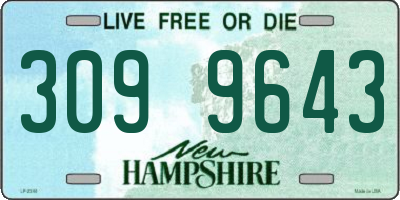 NH license plate 3099643