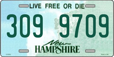 NH license plate 3099709