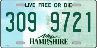 NH license plate 3099721