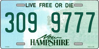 NH license plate 3099777