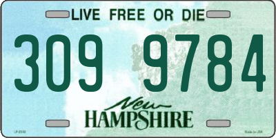 NH license plate 3099784