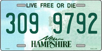 NH license plate 3099792