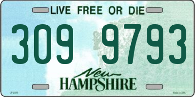 NH license plate 3099793