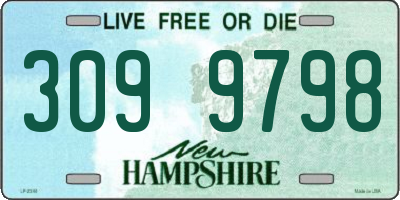 NH license plate 3099798