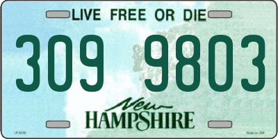 NH license plate 3099803